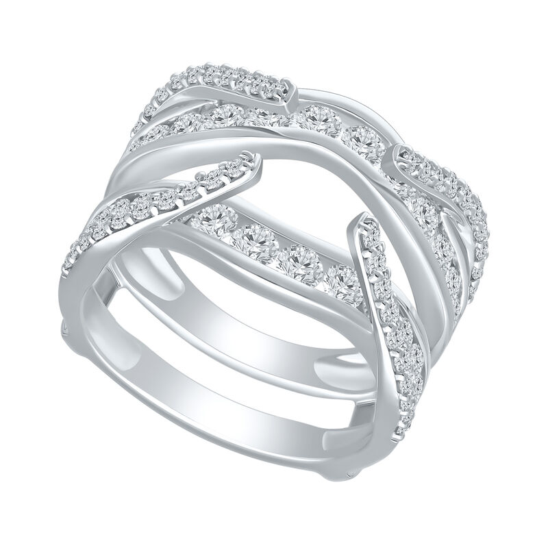 Lab Grown Diamond 2ctw. Multi Row Enhancer in 14k White Gold image number null